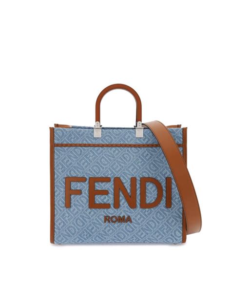 fendi twin tote|fendi denim tote.